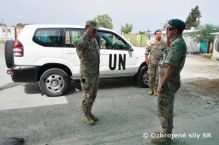 Inpekn tm OS SR na kontrole v Sektore 4 UNFICYP